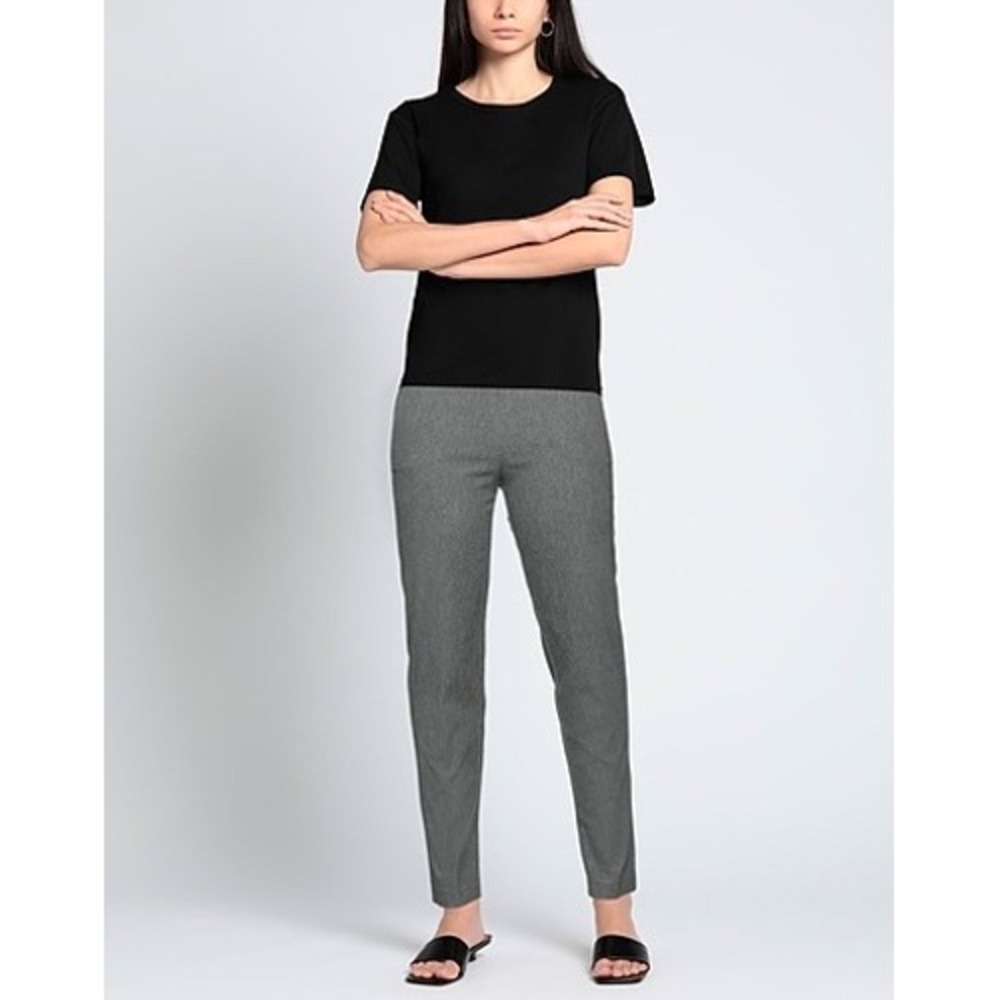 Avenue Montaigne Slim Straight Pull-On Ankle‎ Pants Gray Size 6